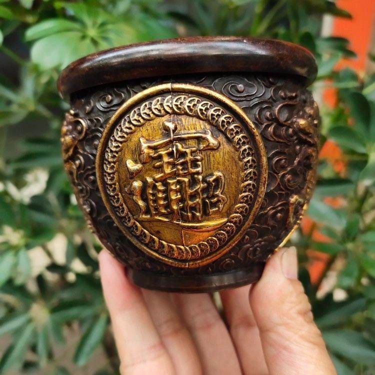 銅器 四象聚宝盆 鎮宅 辟邪 開運 風水 招財 置物 工芸品 装飾品 麒麟 銅器 銅製品 鎮宅辟邪 開運風水 招財 置物 工芸品 装飾品 - メルカリ