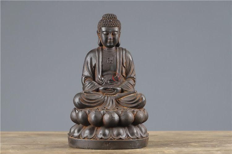 鉄器 鉄仏 大日如来仏像 鎮宅辟邪 開運風水 招財 置物