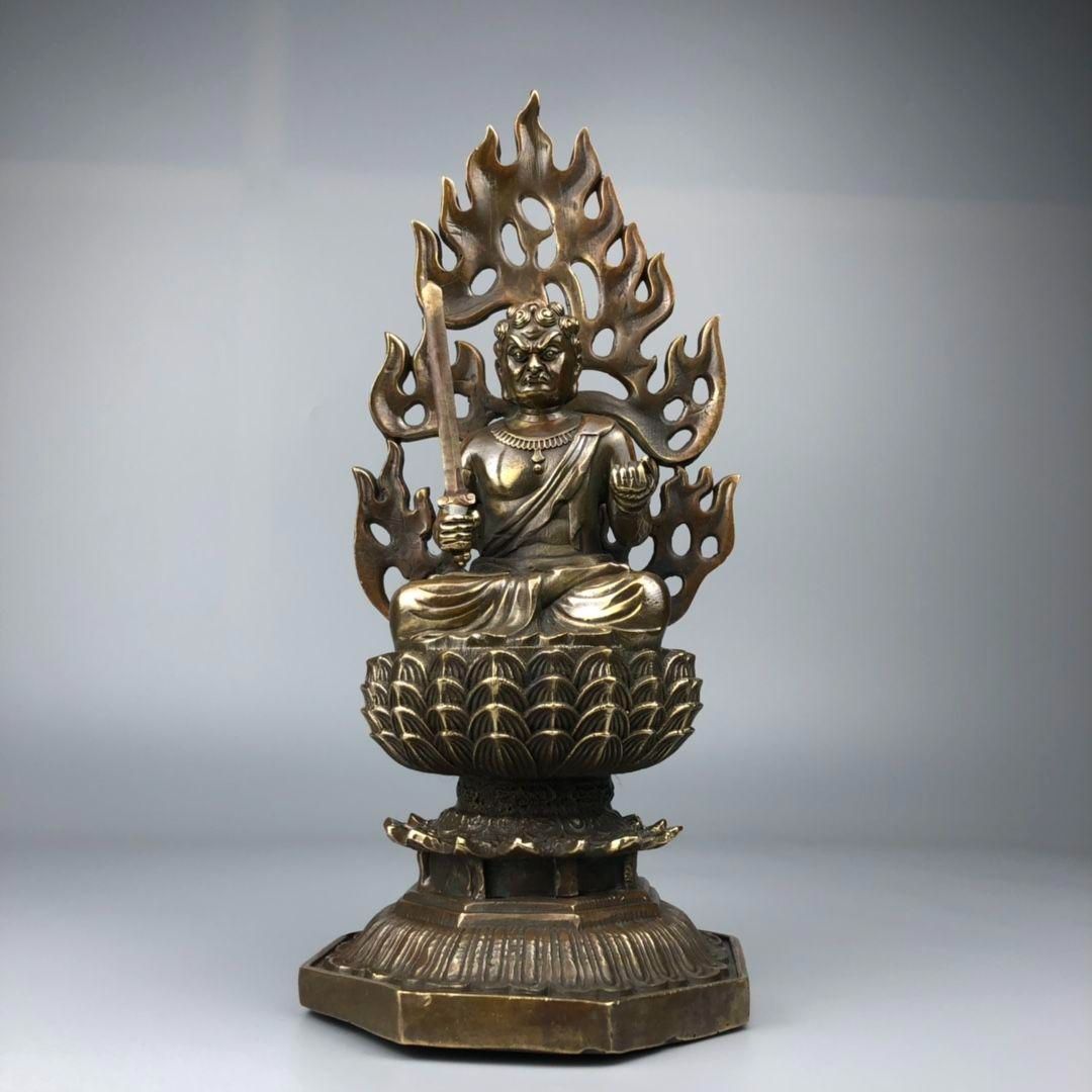 不動明王 仏像 工芸品 美術品 置物 - メルカリ