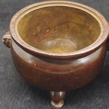 三足獅耳香炉 銅器 銅製品 香道具 仏具 工芸品 美術品 置物 - メルカリ