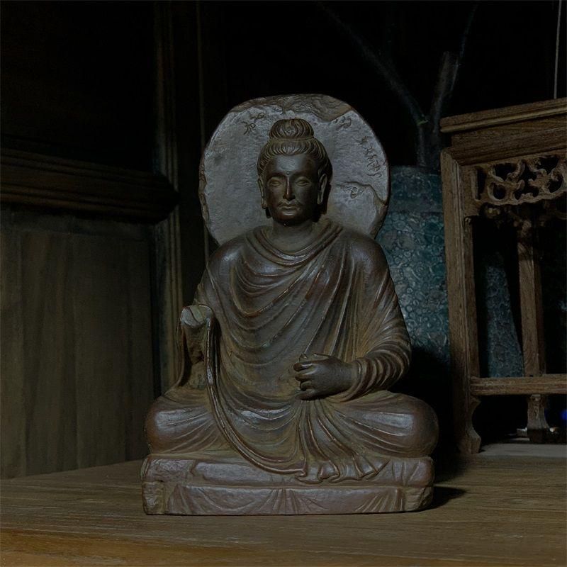 ガンダーラ禅定坐像 鎮宅 辟邪 開運 風水 招財 置物 工芸品 - メルカリ