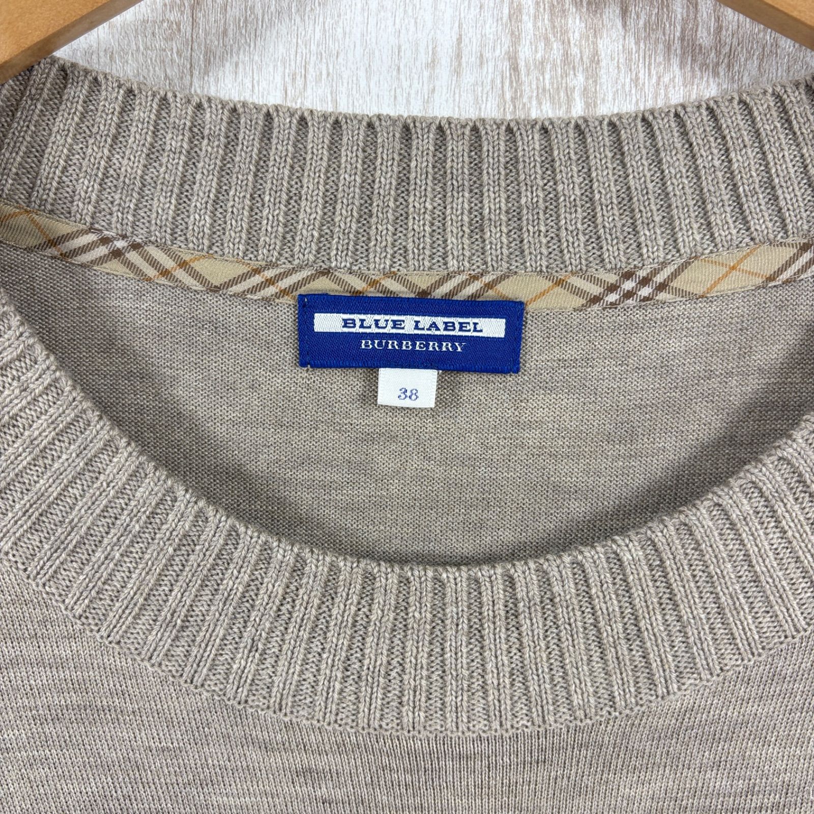 BURBERRY BLUE LABEL バーバリーブルーレーベル ホースロゴ刺繍 ノバ