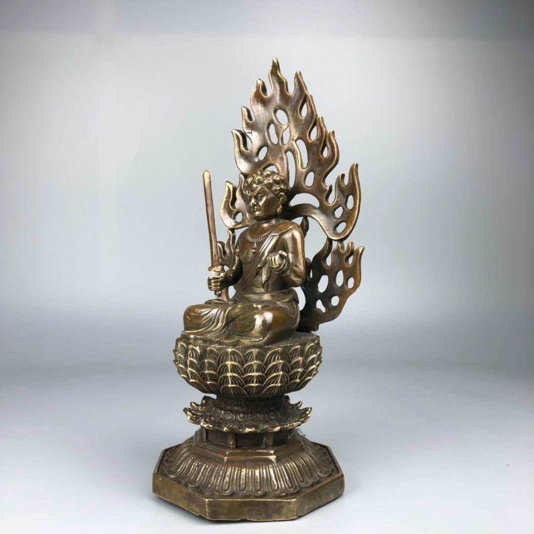 不動明王 仏像 工芸品 美術品 置物 - メルカリ