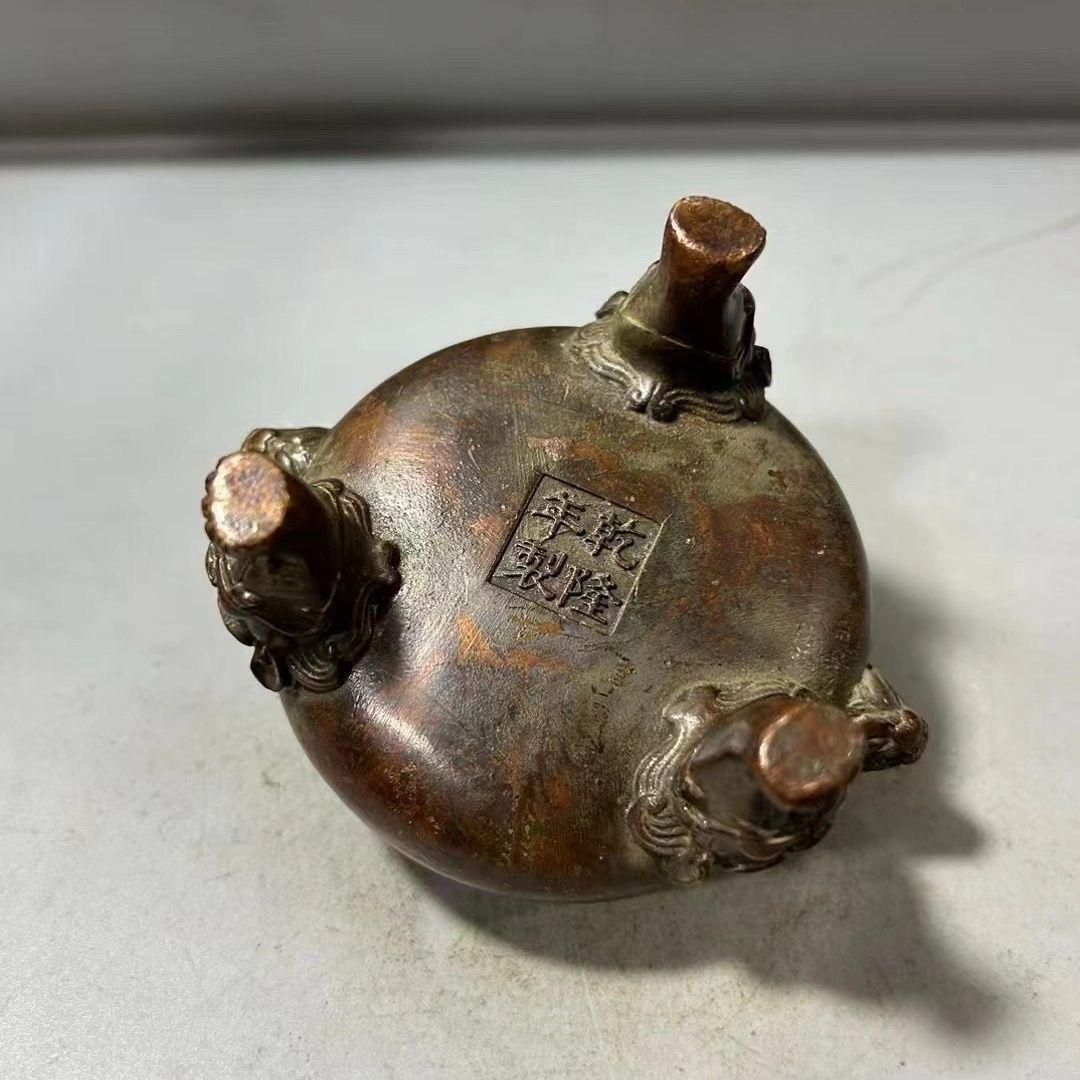 乾隆八卦三足香炉 香道具 工芸品 美術品 置物 - メルカリ