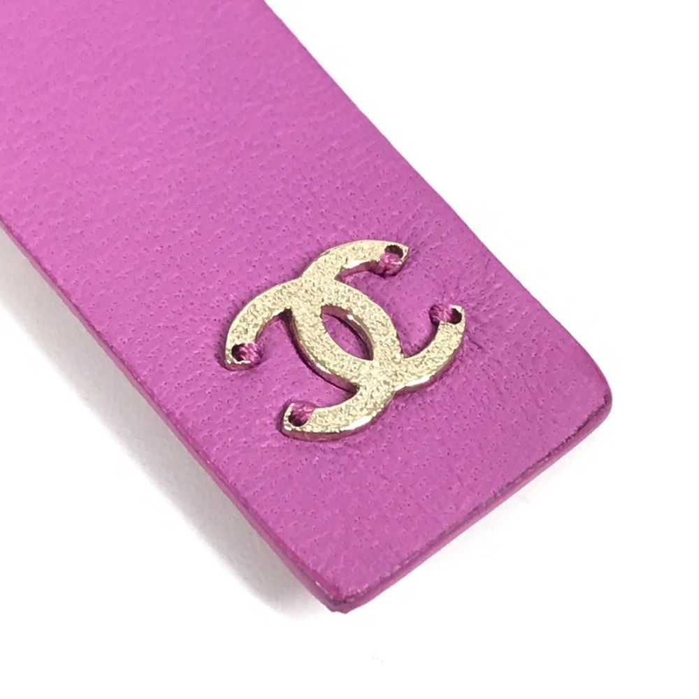 画像更新　CHANEL レザーりぼん　チェーンベルト　M CHANEL シャネル ベルト チェーンベルト りぼん リボン CC ココマーク