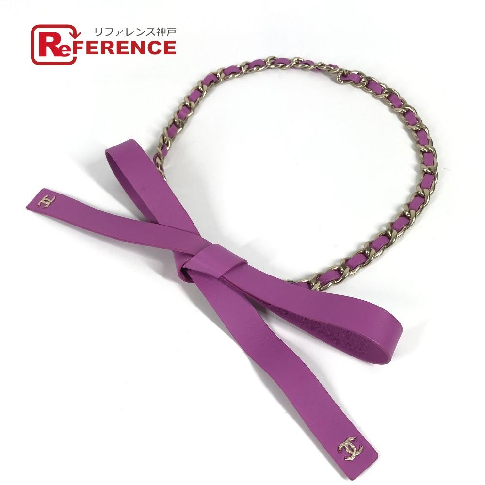 CHANEL シャネル ベルト チェーンベルト りぼん リボン CC ココマーク