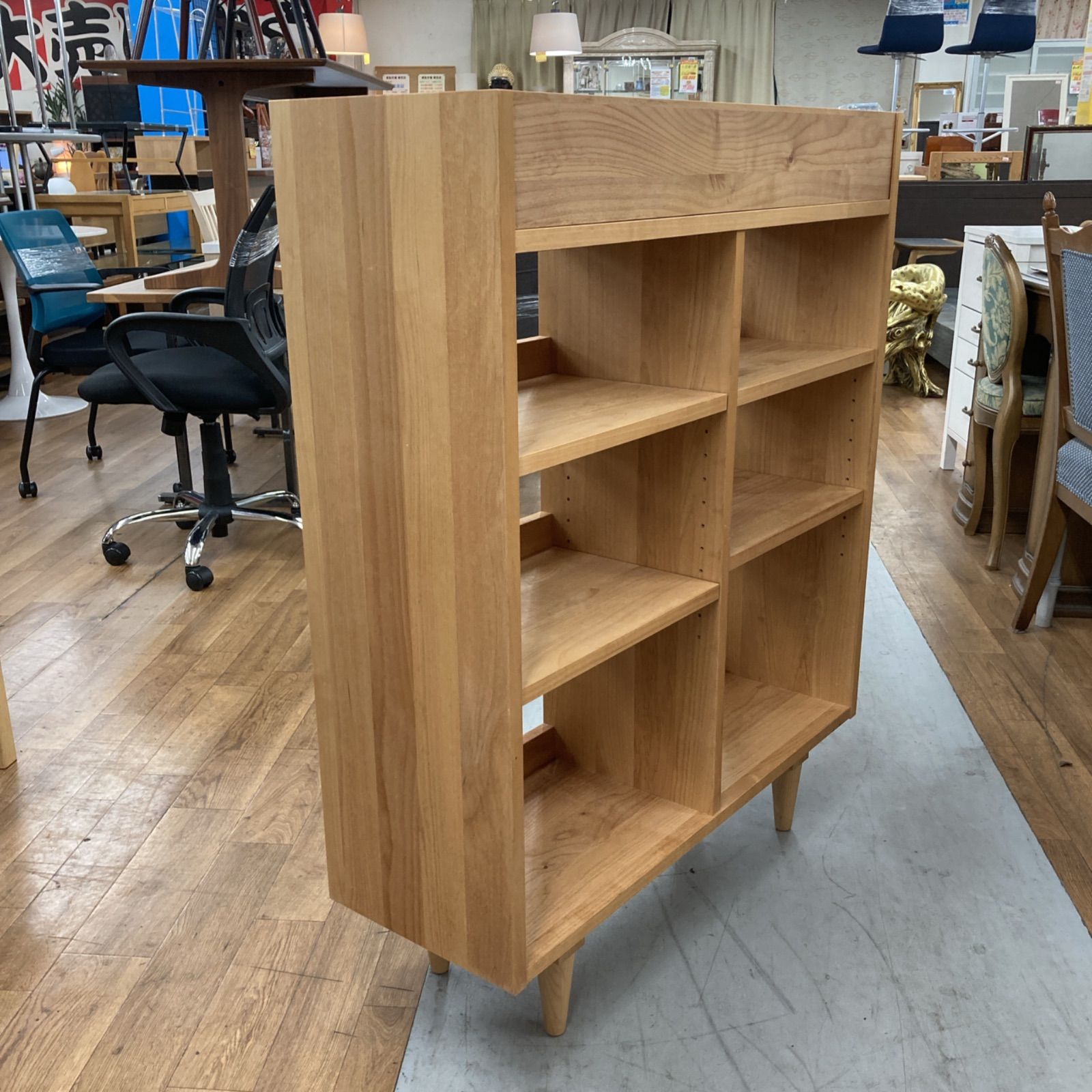 モモナチュラル COMO SHELF M 本棚 棚 美品 モモナチュラル COMO SHELF