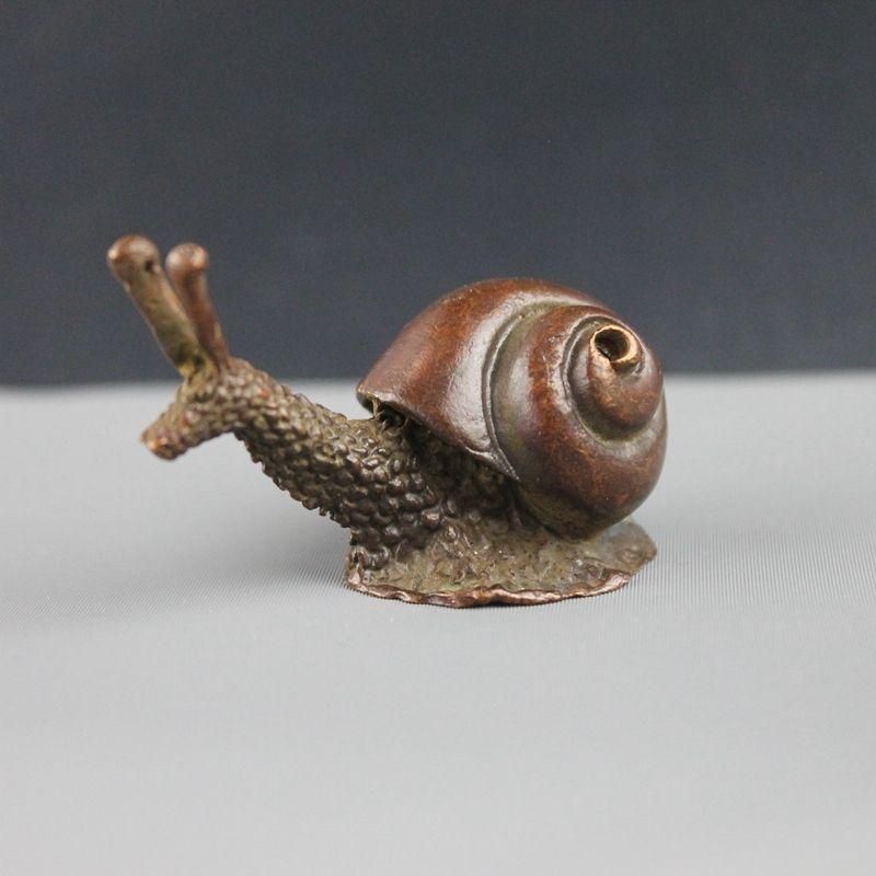 銅 細工 茶道具 香道具 蝸牛香挿 茶寵 茶卓 卓上 置物 工芸品 美術品