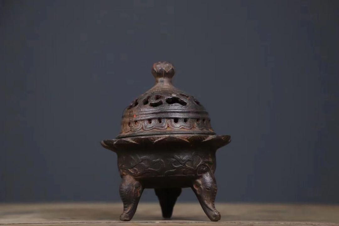 鉄器 鉄炉 鉄製香炉 デスク 書斎 香道具 置物