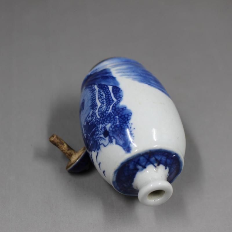 中国美術 青花山水鼻煙壺 工芸品 美術品 置物 - メルカリ