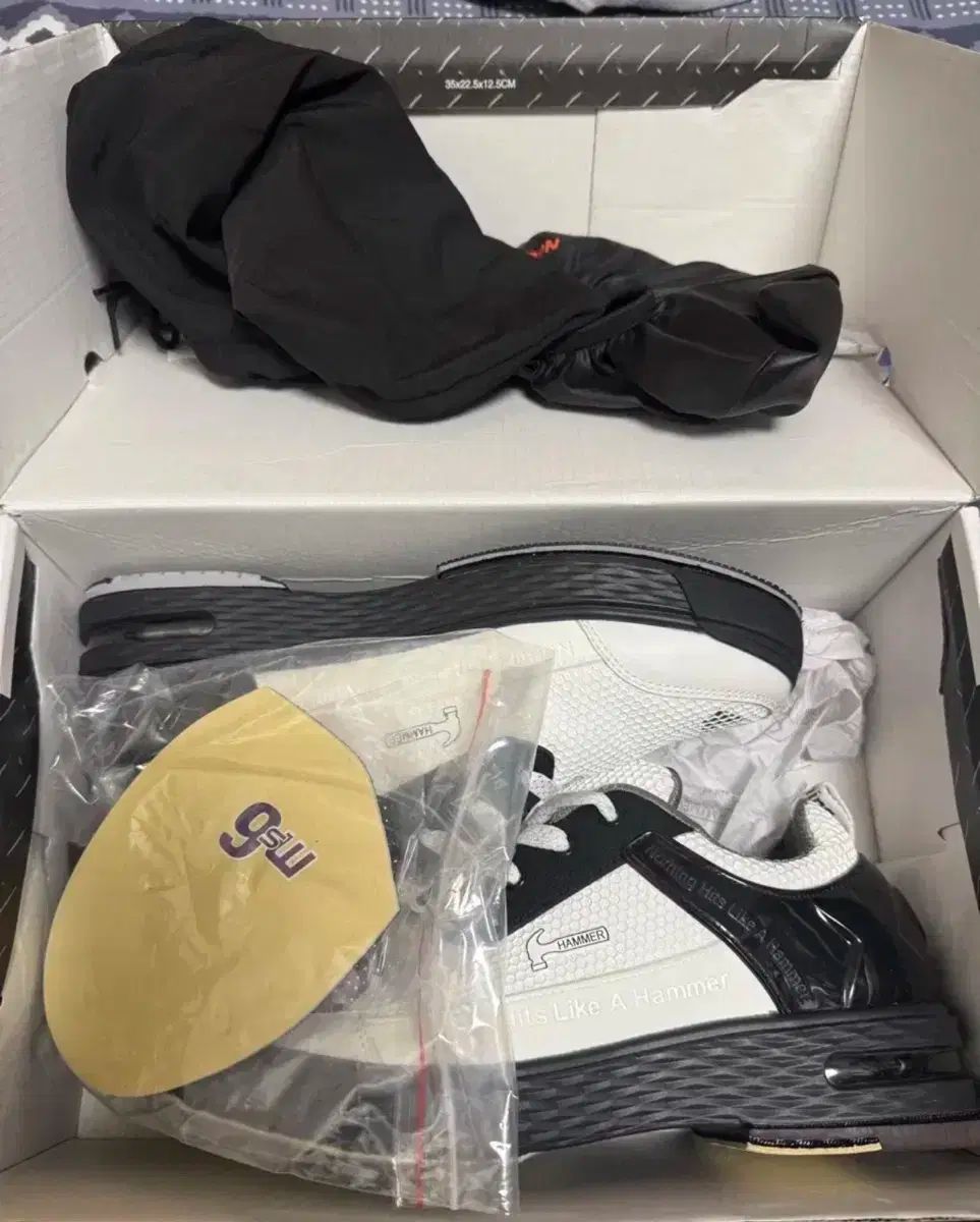 ハマー ボーリングシューズ ブラック ホワイト フルセット