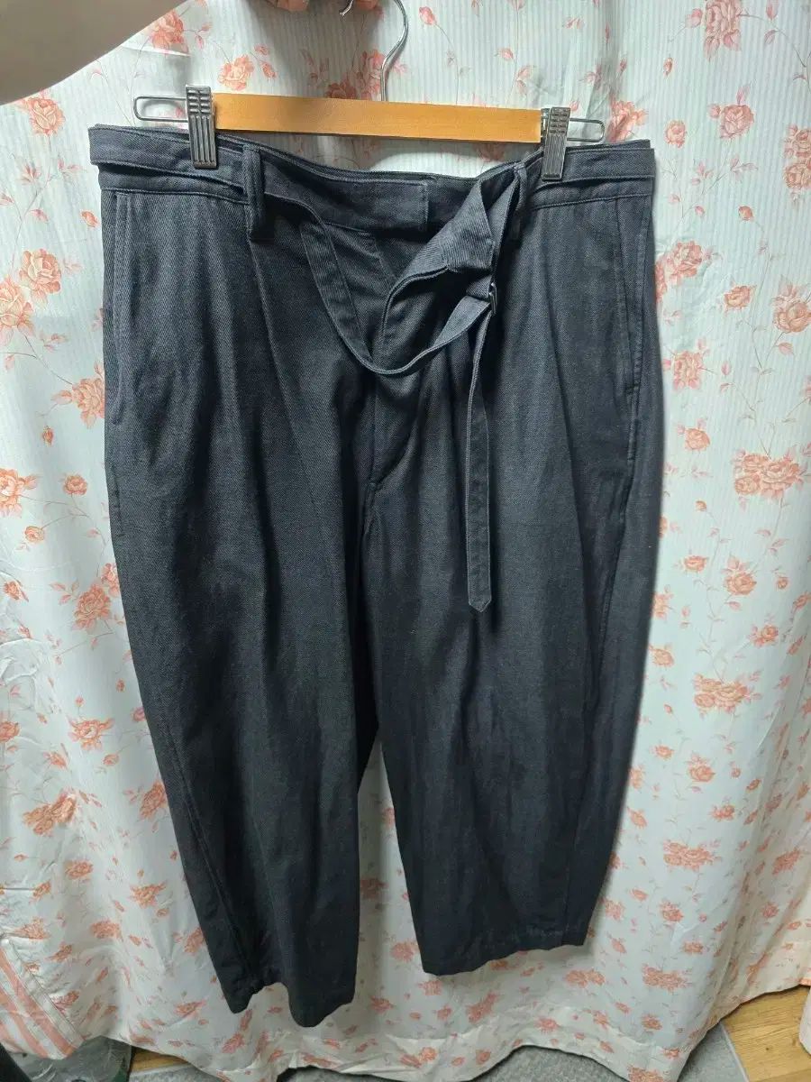 blurhms Drill Chambray Belted Trousers 3