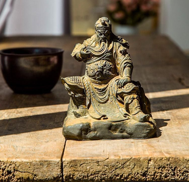武聖関羽人物像 文房置物・案頭 鎮宅辟邪 開運風水 招財 工芸品 - メルカリ