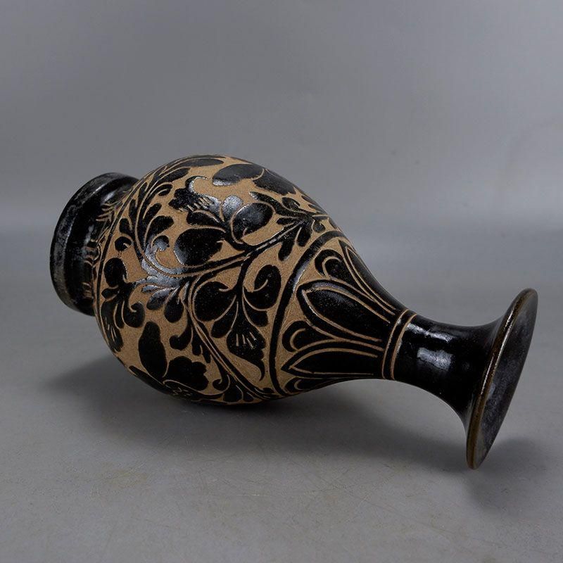 中国古美術/宋時代黒釉花瓶/コレクションの整理品です 中国古美術/宋時代黒釉花瓶/コレクションの整理品です インテリア小物