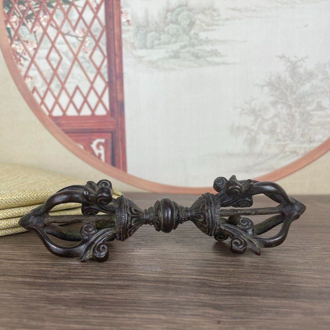 銅製 法器 象鼻金剛降魔杵 招財 辟邪 開運 装飾品 工芸品 置物 銅製 法器 象鼻金剛降魔杵 招財 辟邪 開運 装飾品 工芸品 置物