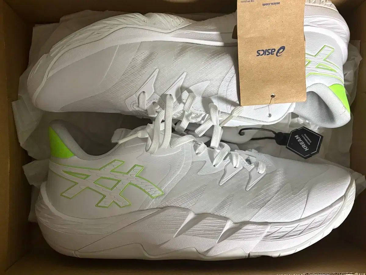アシックス アンプレ アクスタ 2 白 ライム バースト サイズ 280