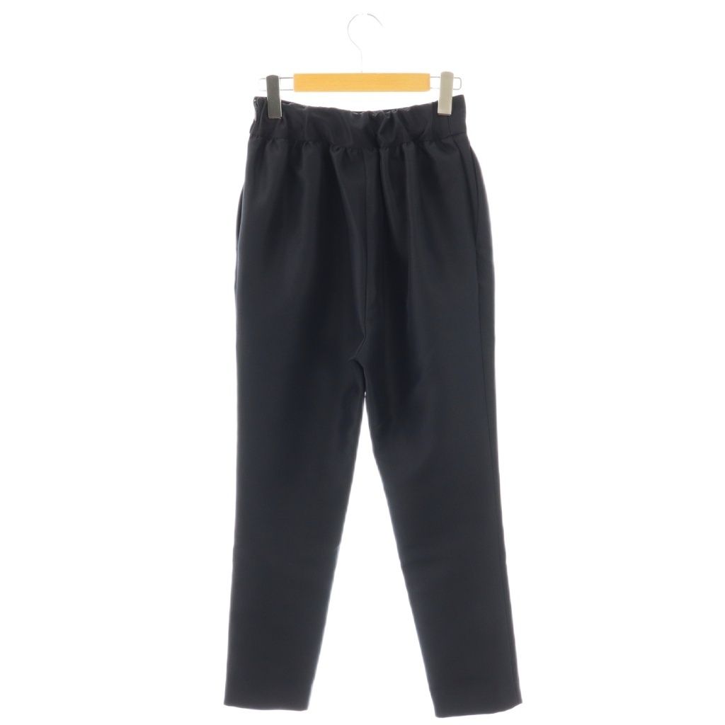 ヨーコチャン YOKO CHAN ハイウエスト テーパードパンツ スラックス 38 紺 ネイビー AT OS