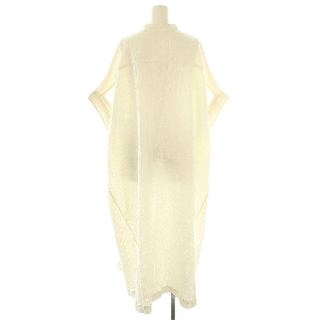 ヌキテパ NE QUITTEZ PAS! 24 AW Double Gauze Big Shirts Dress ワンピース ロング オフホワイト ES OS SH