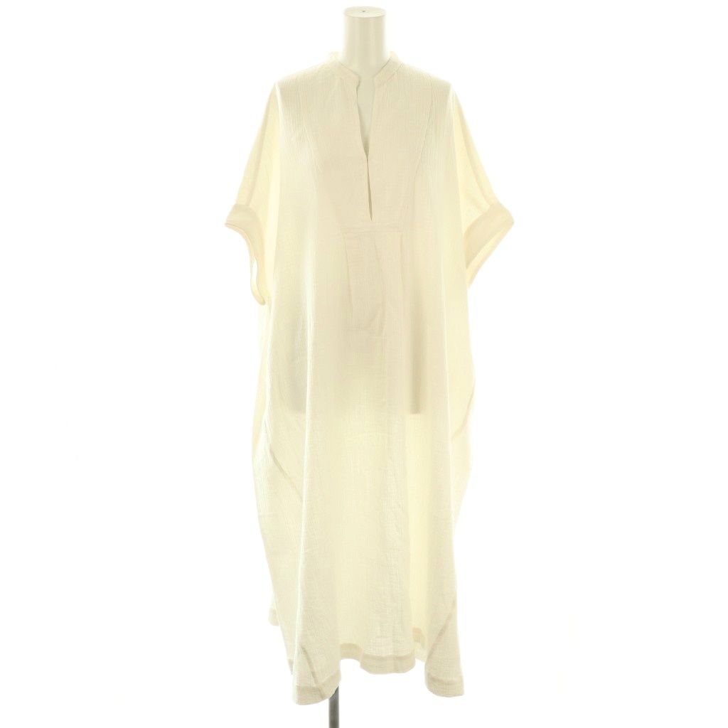 ヌキテパ NE QUITTEZ PAS! 24AW Double Gauze Big Shirts Dress ワンピース ロング オフホワイト ES OS SH