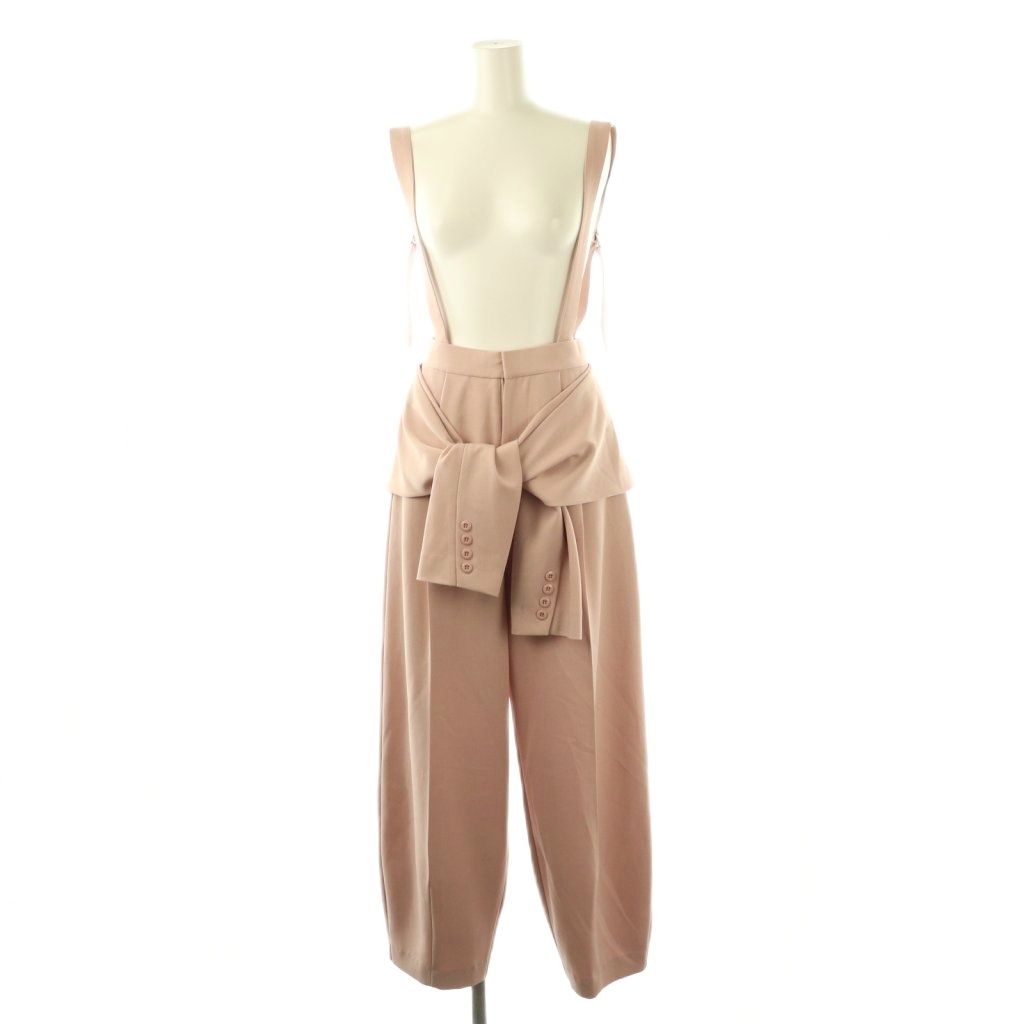 アメリヴィンテージ Ameri VINTAGE 25SS MEDI FAKE SLEEVE SUSPENDER PANTS パンツ テーパード S ピンク AT OS
