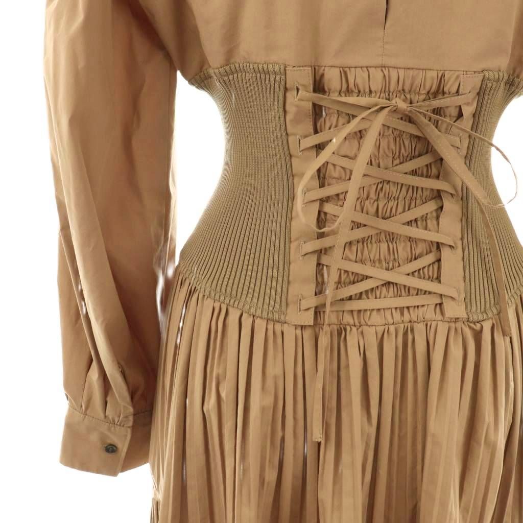 フレイアイディー FRAY I.D ビッグカラーシャツワンピース ロング 長袖