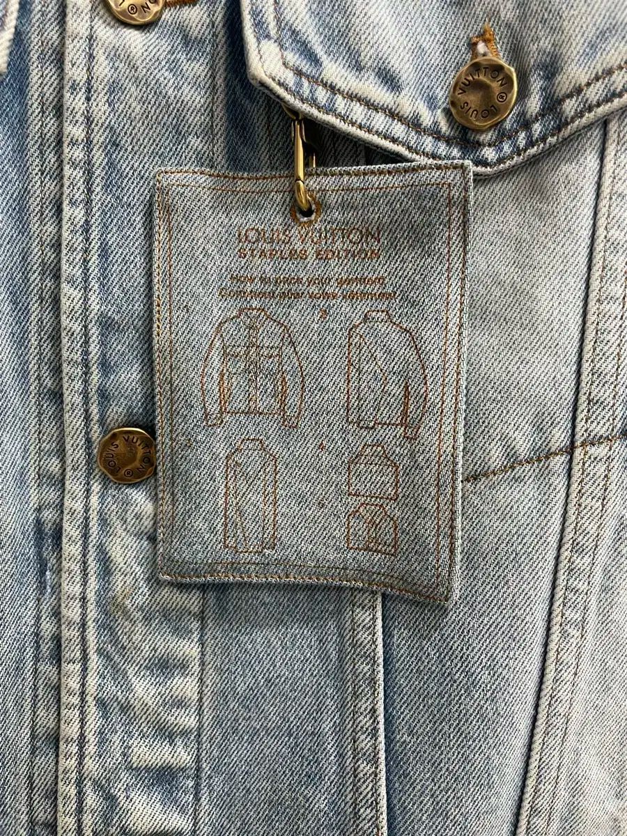 Louis Vuitton DNA ライトブルー デニム トラッカー ジャケット