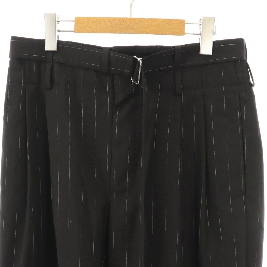  トゥモローランドビー TB .B 24 SS ストライプ パンツ ワイド 36 ブラック HK OS その他 パンツ