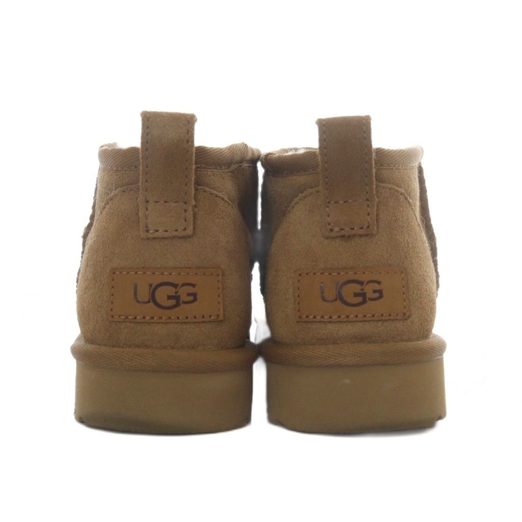  アグ オーストラリア UGG australia Classic Ultra Mini ムートンブーツ ショート スエード US 6 ブラウン 1116109 YO 14 SH ブーツ 靴