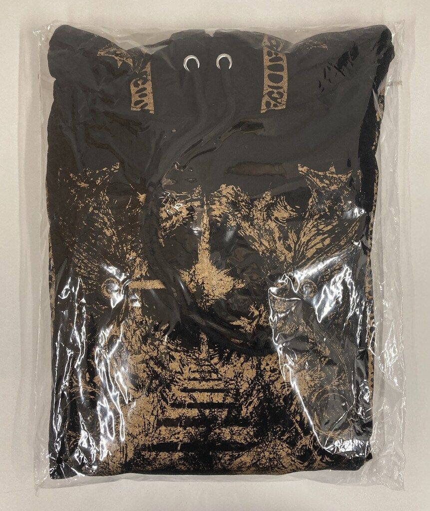 10 BABYMETAL BUDOKAN WORLD PREMIERE BABYMETAL DAMAGED HOODIE Lサイズ