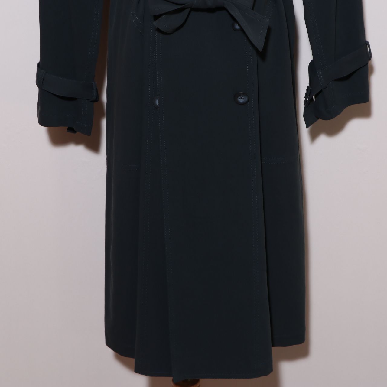 マッキントッシュフィロソフィー　ダブル　ゴム引きコート　ベルト付襟取外し可　36 マッキントッシュフィロソフィー ダブル ゴム引きコート ベルト付襟