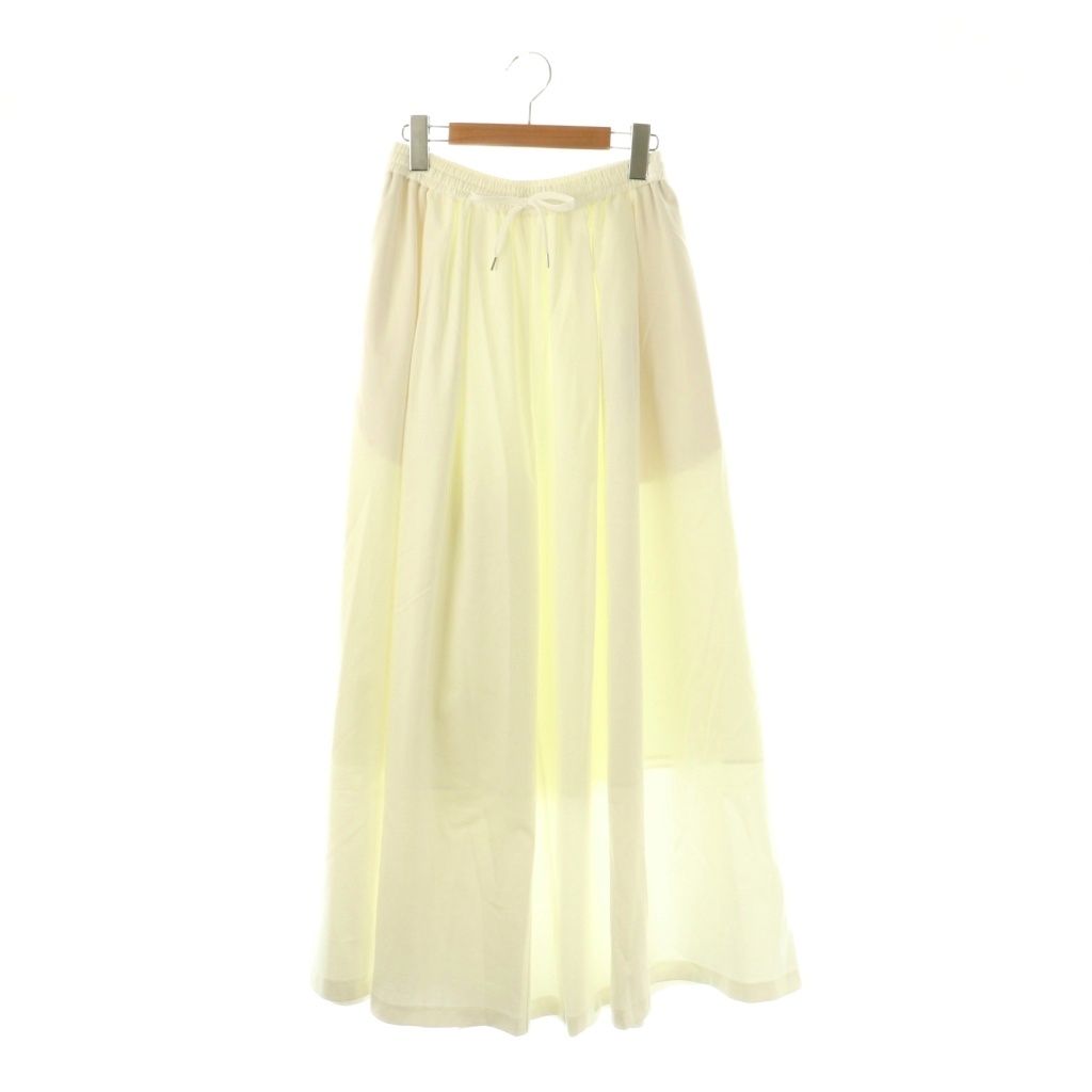 ル フィル LE PHIL 25年 コンパクトギャザーワイドパンツ イージー 0 白 ホワイト AT OS