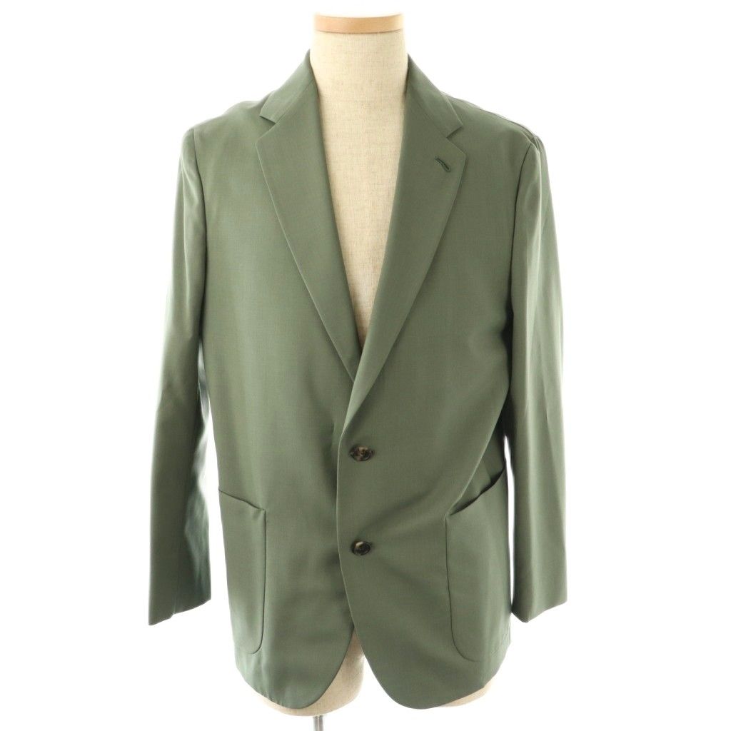 カルーゾ CARUSO 24SS ウール ジャケット×パンツ テーラード セットアップ スーツ TOMORROWLAND取り扱い 50 グレー HK OS