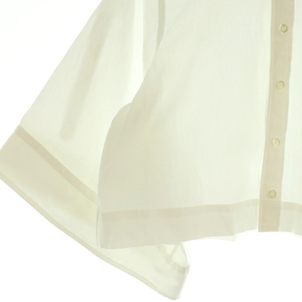  ハイク HYKE 24 SS BUTTON DOWN BELL-SLEEVE SHIRT ベルスリーブシャツ 七分袖 1 ホワイト MY OS その他 トップス