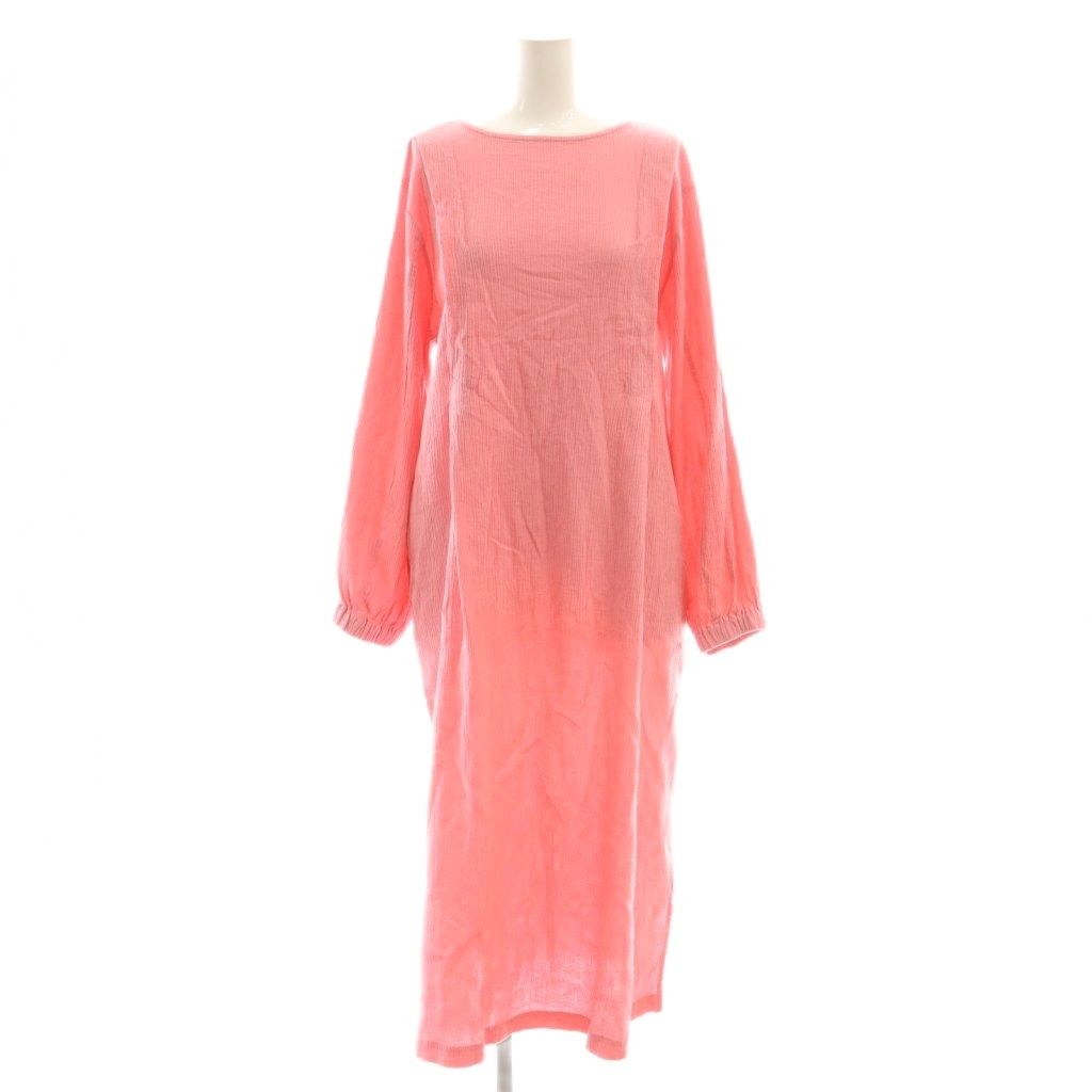 ビワコットン BIWACOTTON パフタックドレス ワンピース F ピンク CX OS