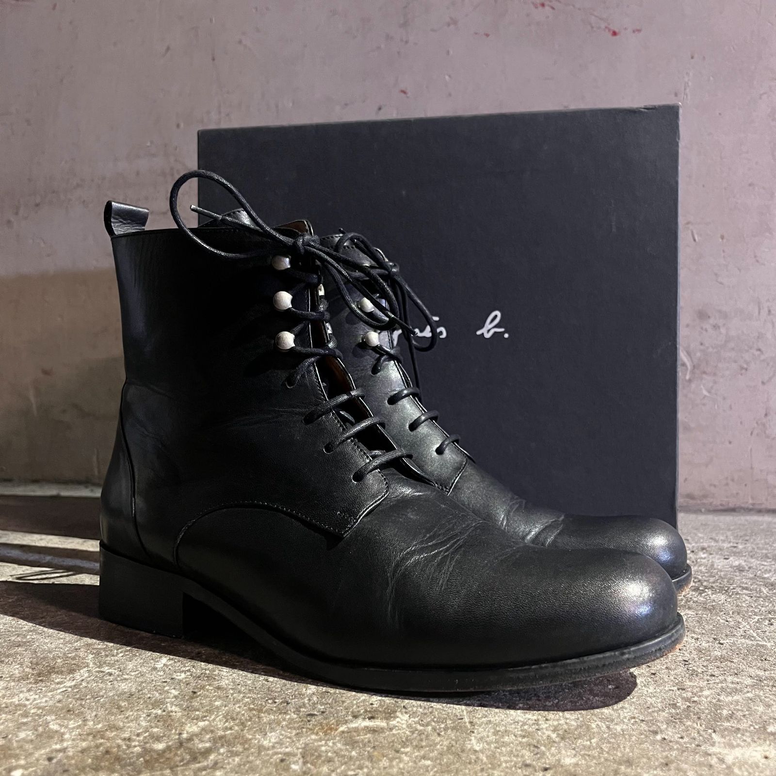 agnes b. レースアップブーツ 40 レザー アニエスベー
