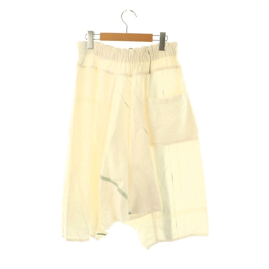 玉木新雌 タマキニイメ tamaki niime サルエルパンツ ハーフパンツ ショートパンツ オフホワイト グリーン ES OS