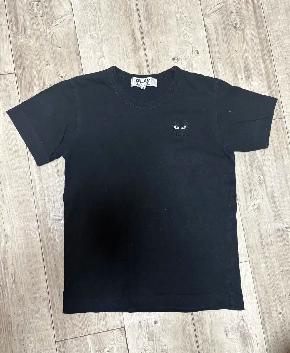 コム デ ギャルソン 黒 ワッペン Tシャツ Sサイズ