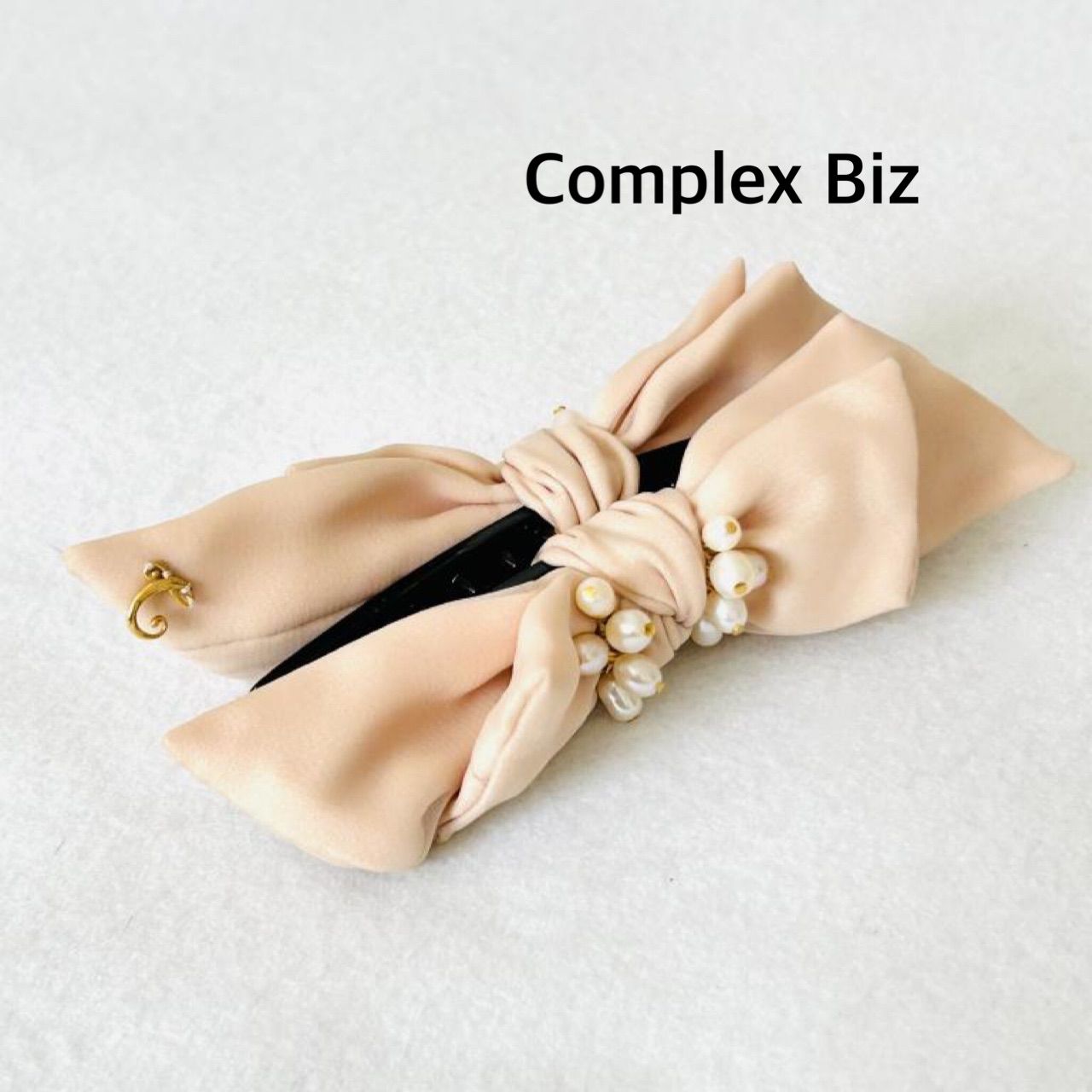 ☆Complex Biz コンプレックスビズ リボンバナナクリップ ベージュ