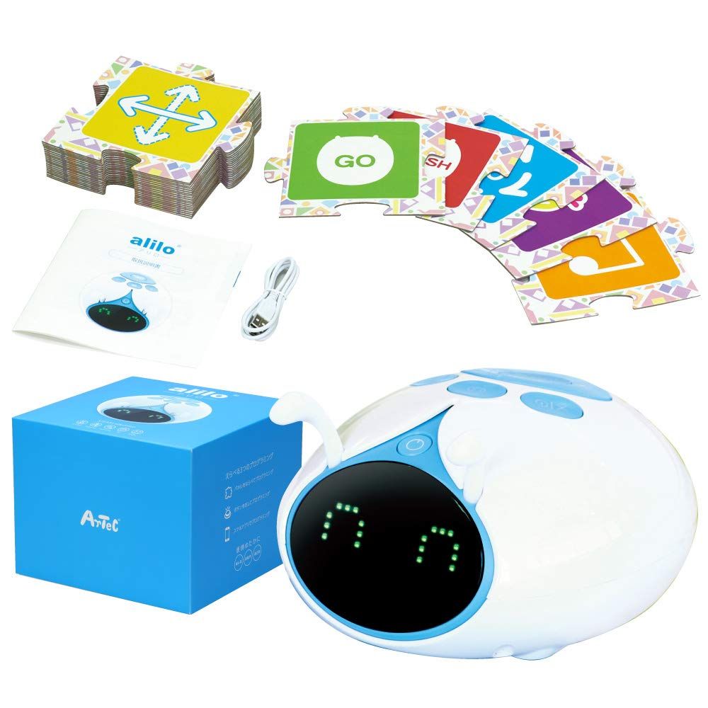 alilo アリロ 基本セット 85830 自宅学習 自学 自習 家庭 学習 勉強知育 プログラミングおもちゃ ３歳から ＳＴＥＭ教育 スマホ連動 おもちゃ賞エデュケーション部門優秀賞授賞 簡単に論理的思考を育める STEM おもちゃ プログラミング ロボッ