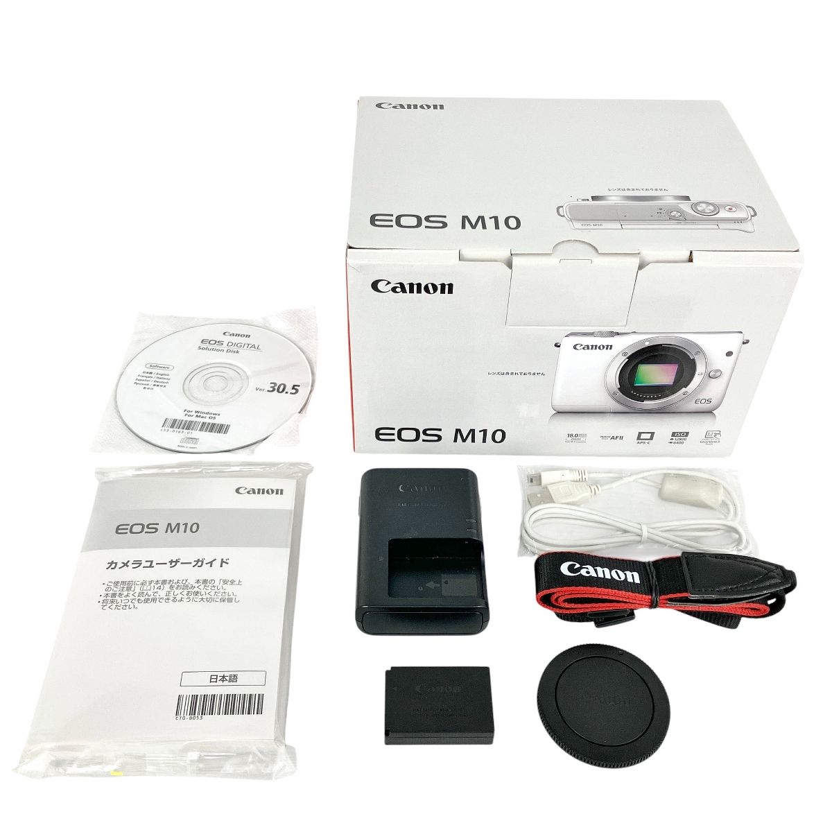 Canon EOS M10 ボディ PC2179 ミラーレス一眼 カメラ Y10613795