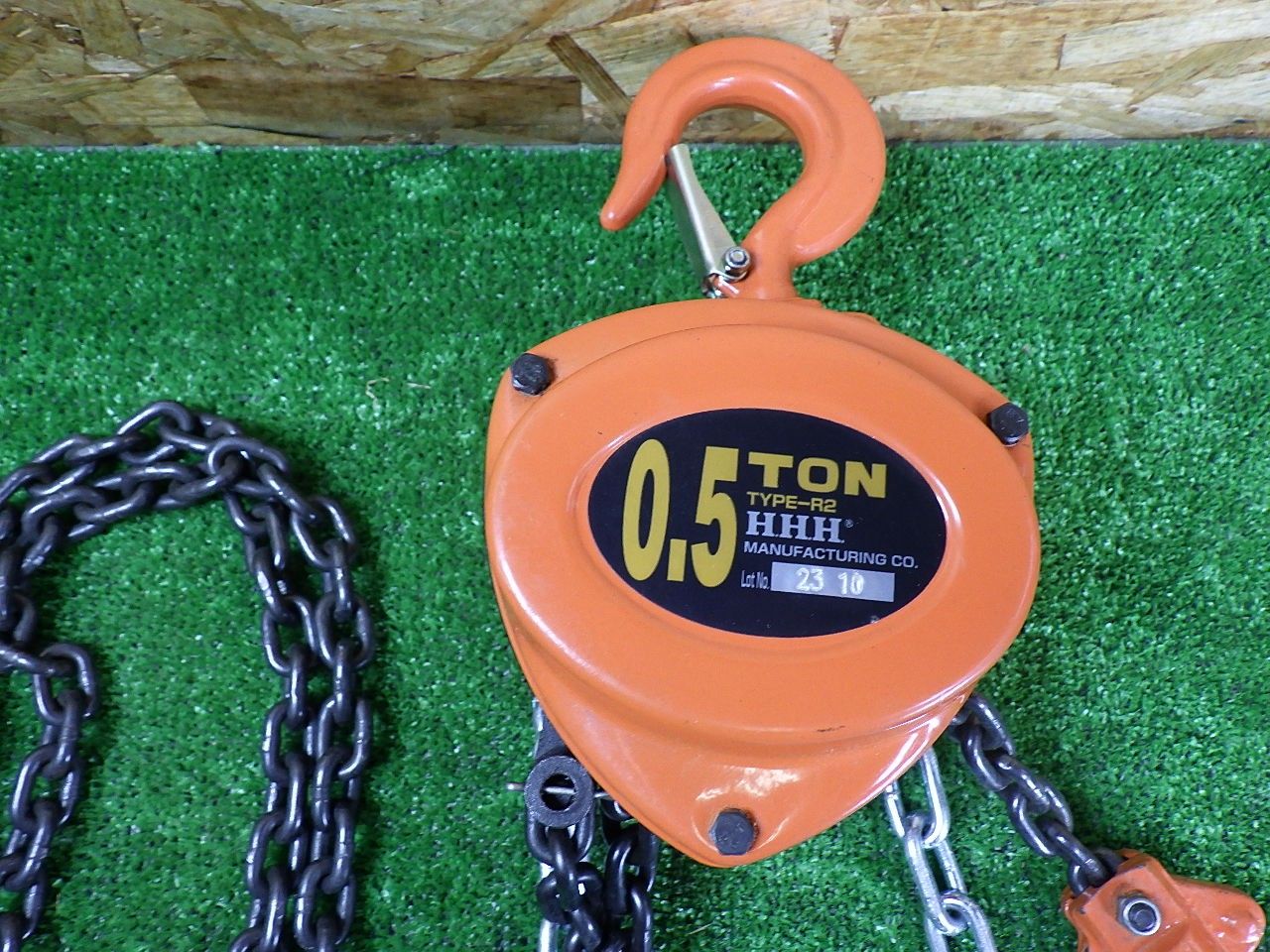 小型が便利 HHH チェーンブロック R2 0.5t チェーンキレイ 品
