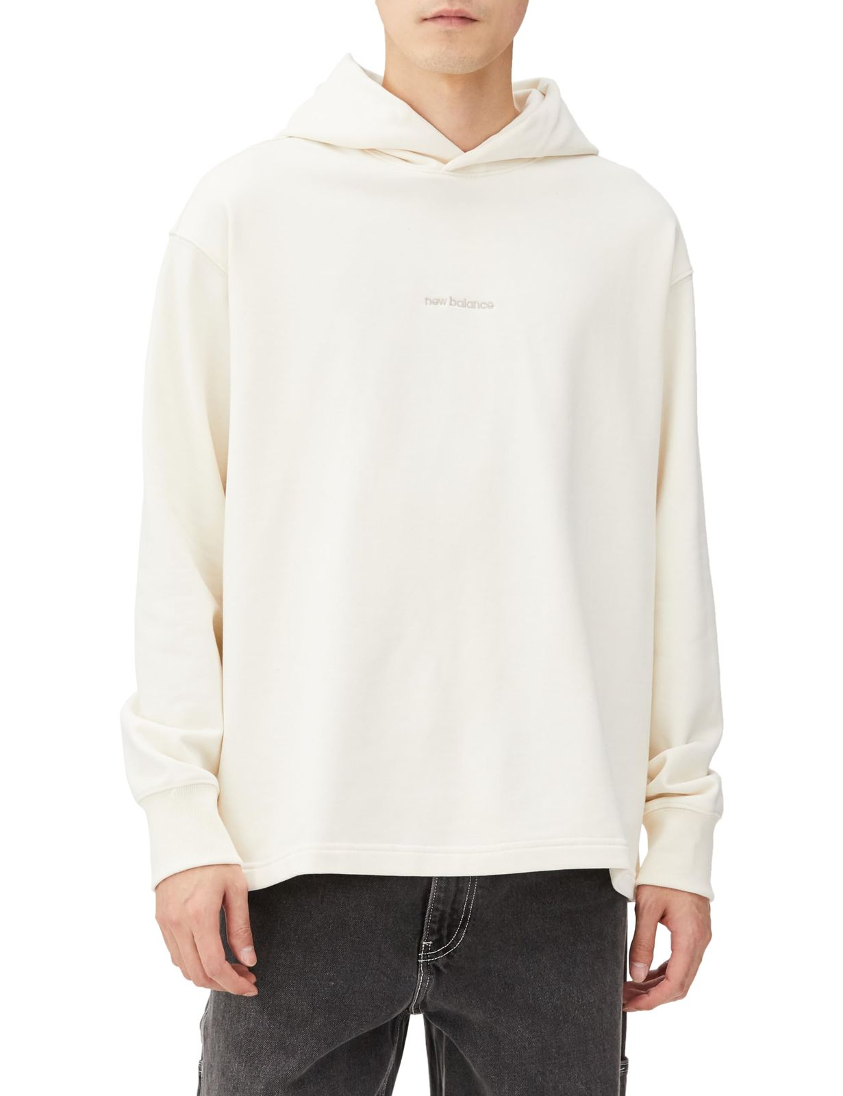 ニューバランス スウェット Athletics Linear スウェットフーディー MT33559 メンズ GIE グレージュ M GIE グレージュ Free Size