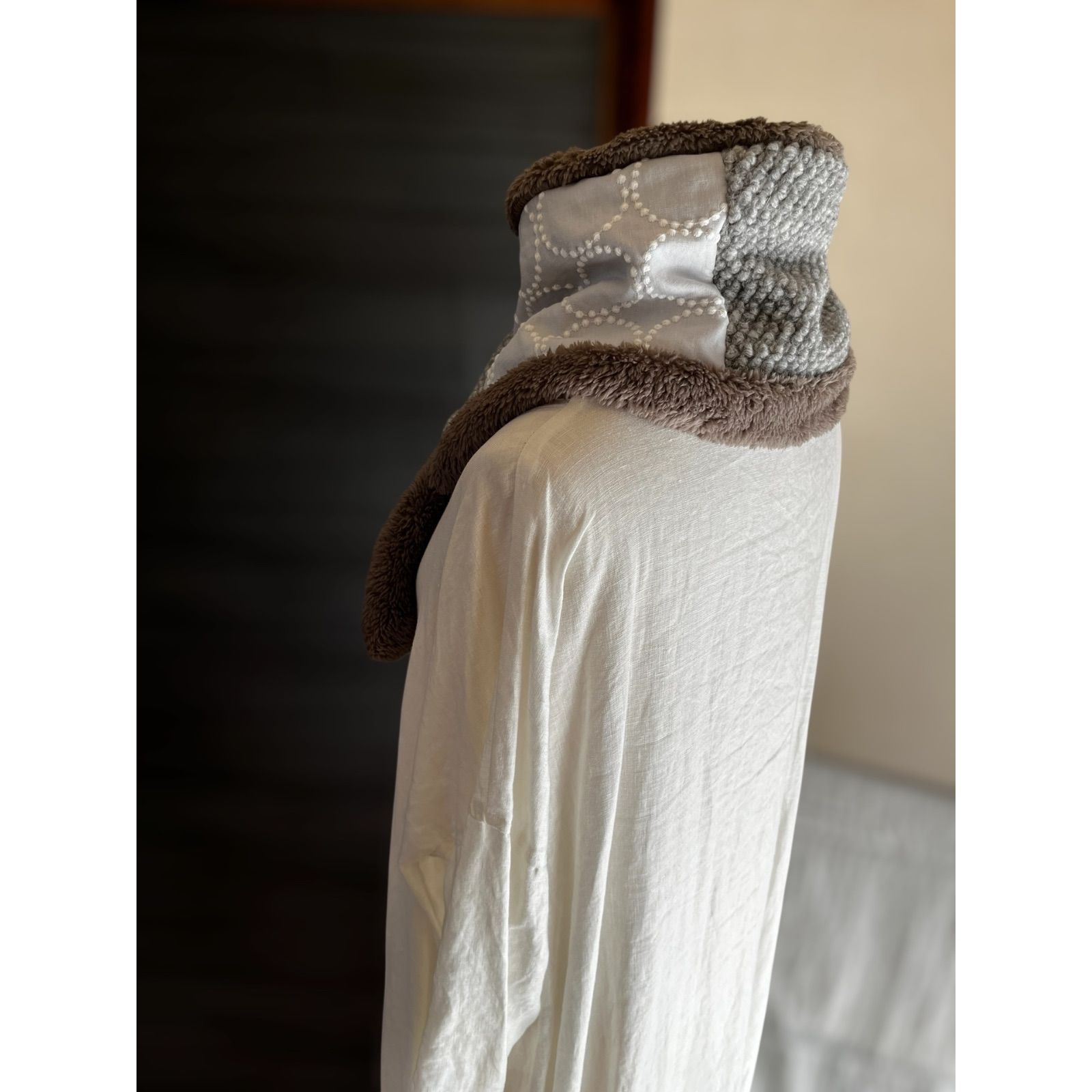 【マフラータイプ】tarte・tambourineネックウォーマー ミナ生地使用 マフラータイプ】tarte・tambourineのネックウォーマー ミナペルホネン