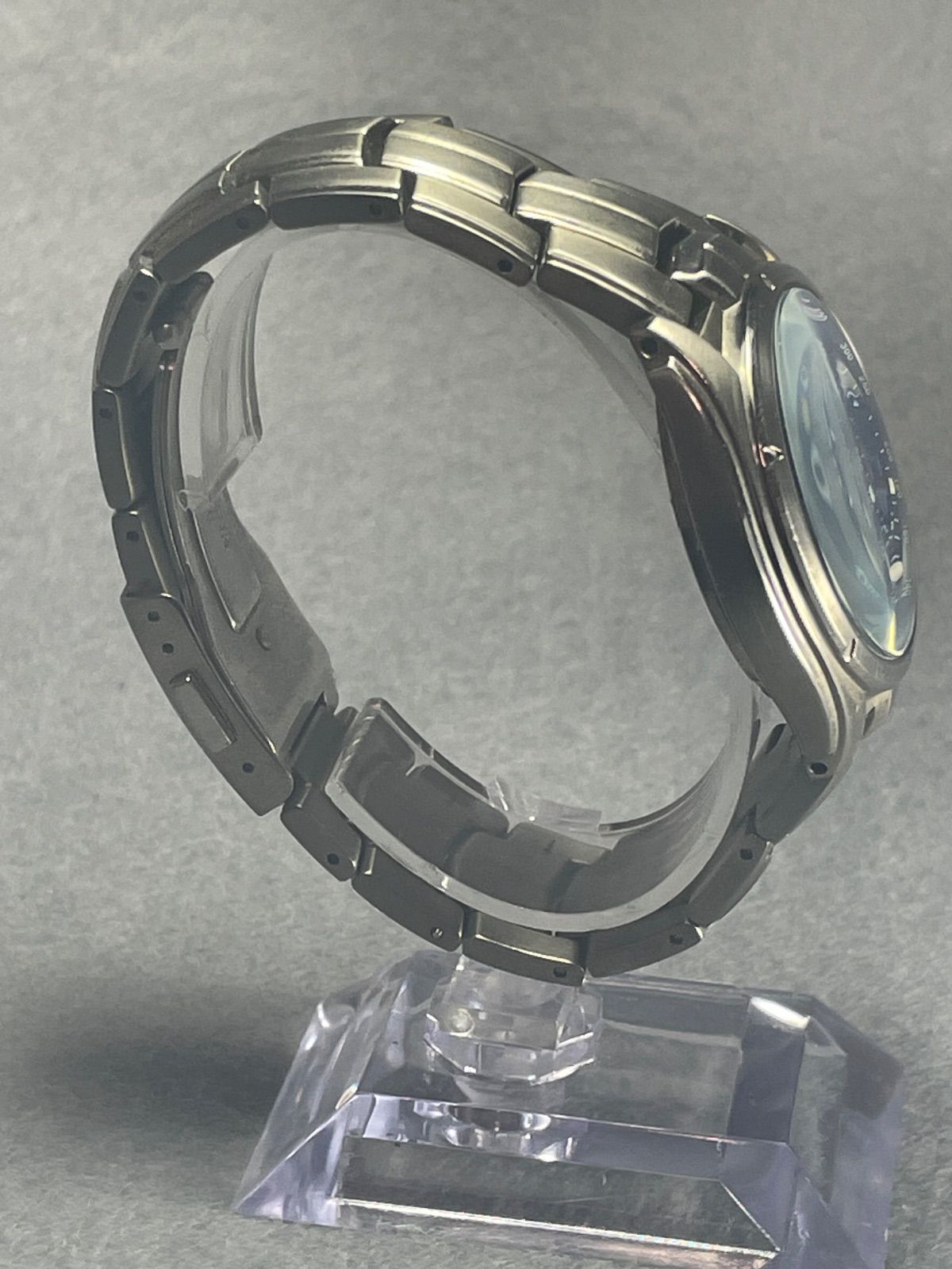 SEIKO セイコー WIRED ワイアード クロノグラフ 文字盤ブルー チタン 