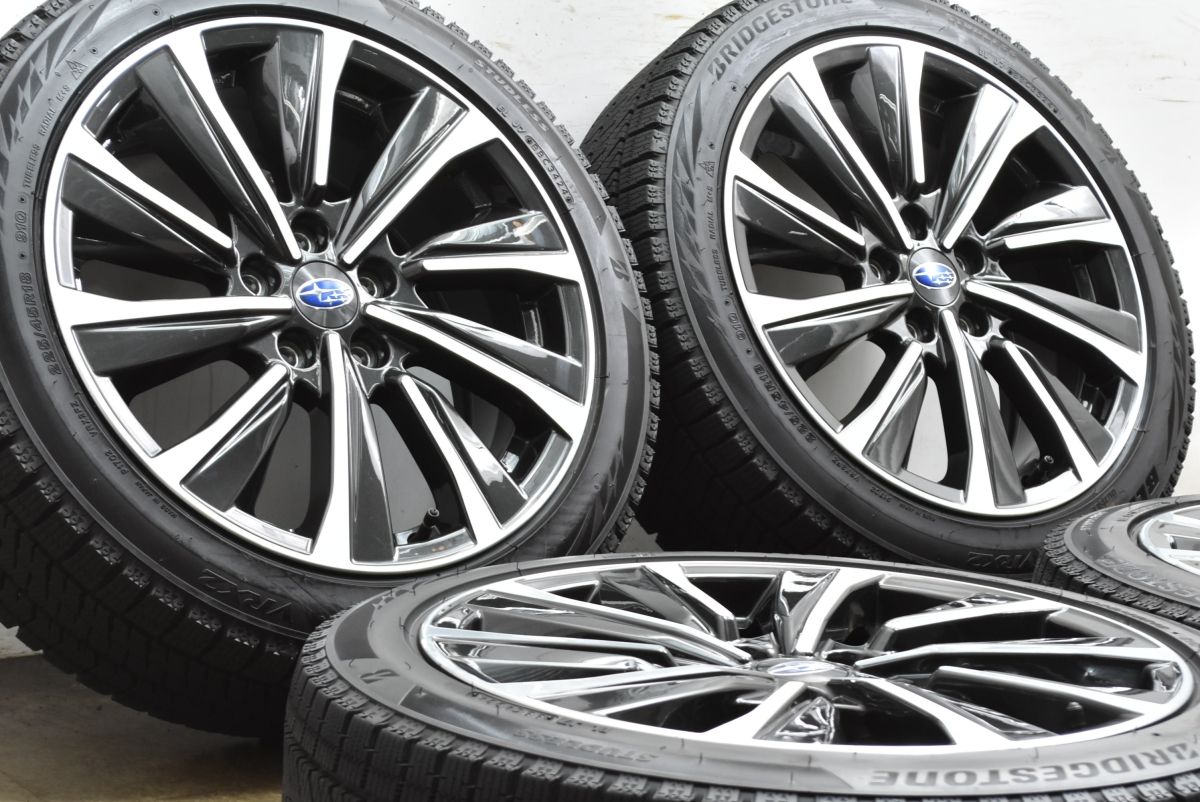 製 バリ溝 スバル レヴォーグ STIスポーツ 18 in 7 5 J 55 PCD 114 3 ブリヂストン ブリザック VRX 2 225 45 R スタッドレス