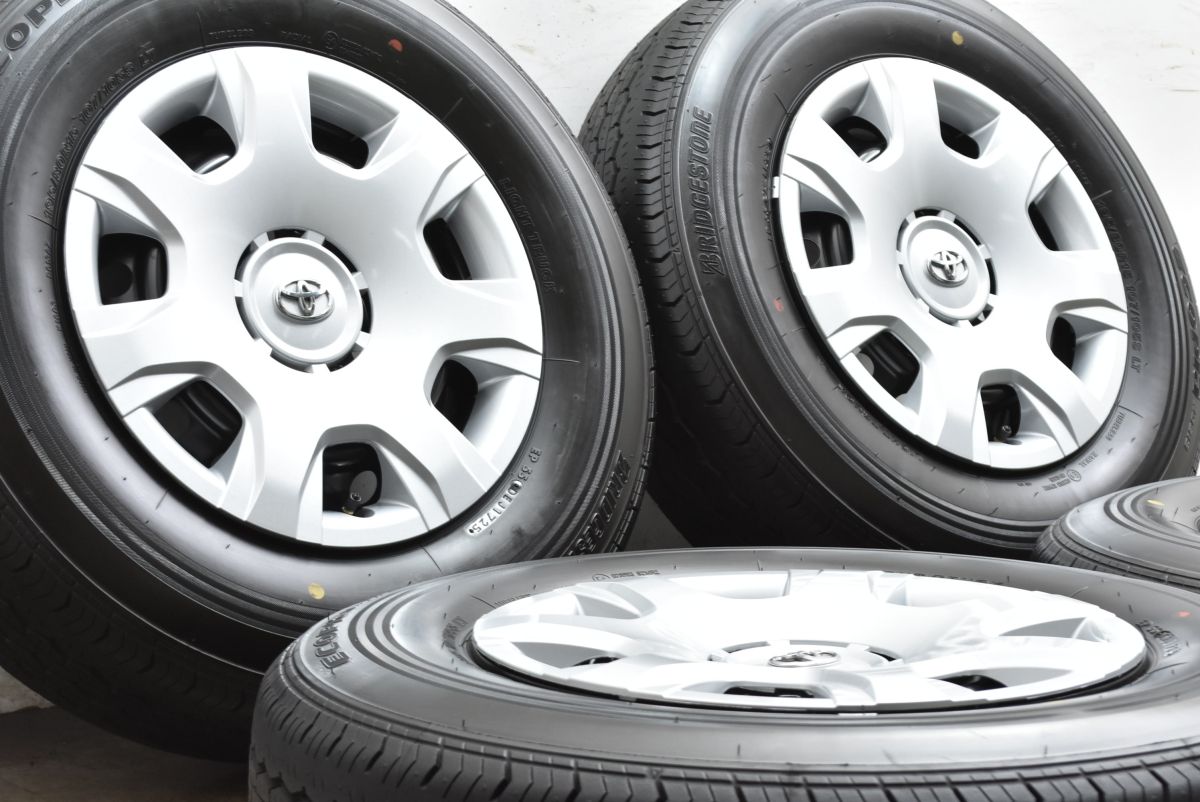 製 新車外し トヨタ ハイエース 15 in 6 J 35 PCD 139 7 ブリヂストン エコピア RD 613 195 80 R 107 105 S LT バリ溝