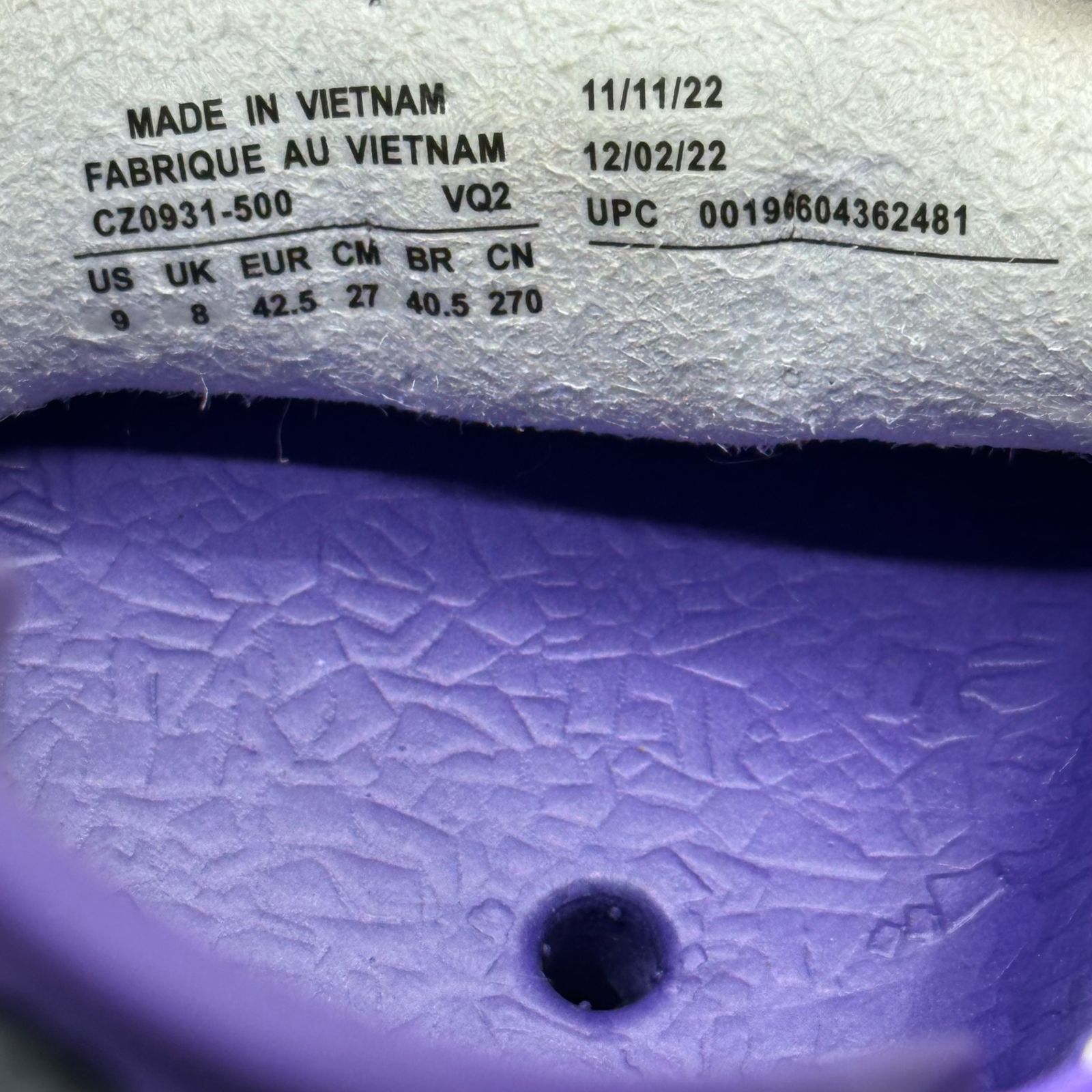  NIKE ACG ナイキエーシージー Watercat Court Purple ウォーター キャット CZ 0931 500 27 5 cm パープル スニーカー サンダル シューズ ビーチサンダル シャワーサンダル サンダル