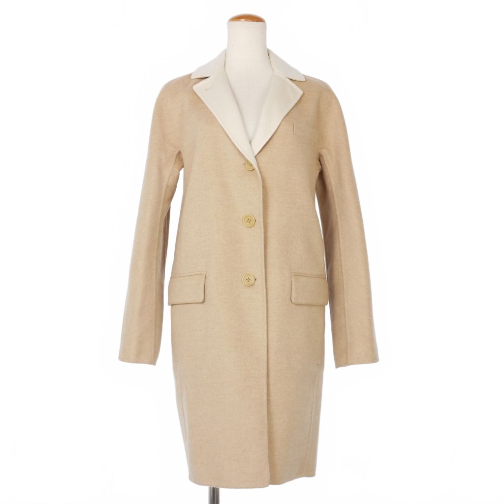 ロロピアーナ Loro Piana ダブルフェイス カシミヤ コート 36 ベージュ