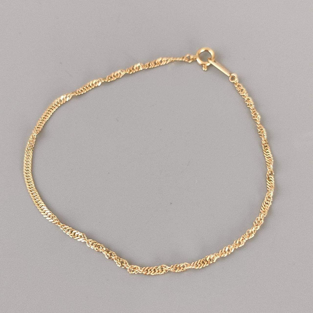 即購入OK★K18 スクリューブレス★ 18金 K18 スクリューブレスレット 造幣局刻印 レディース 3.71g 18