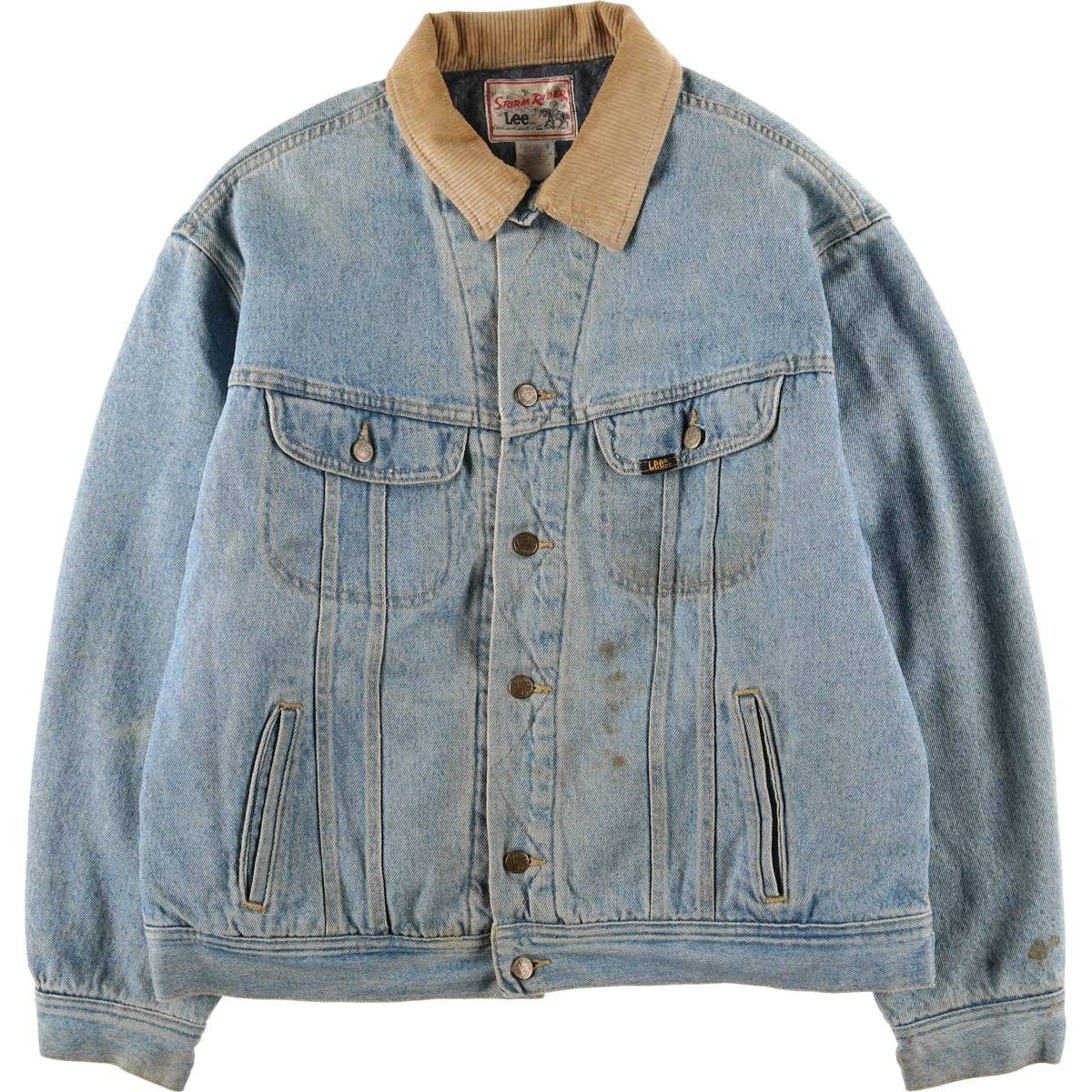 古着 80 90年代 リー Lee STORM RIDER ストームライダー デニムジャケット Gジャン メンズXL相当 ヴィンテージ eaa593950